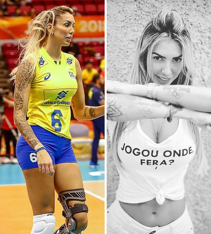 The Beautiful And Extremely Talented Brazilian Middle Blocker Thaisa Menezes 90