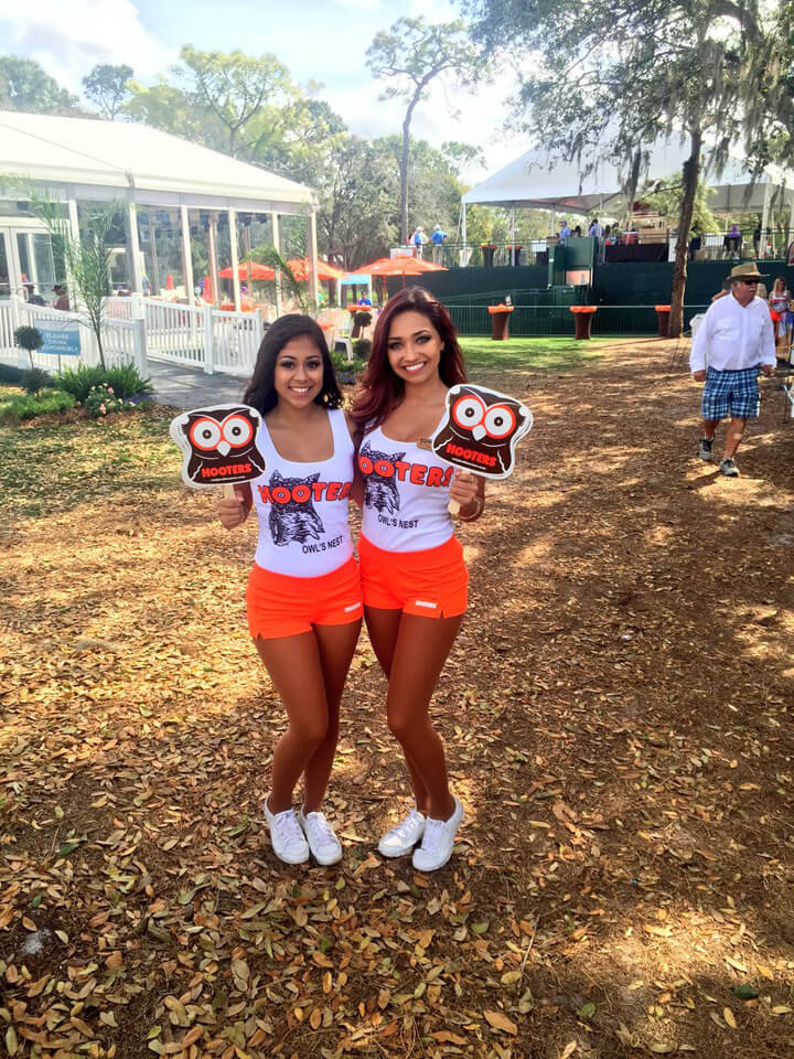 The Stunningly Beautiful Hooters Girls Can Give Me A Golf Lesson Any Day! 11