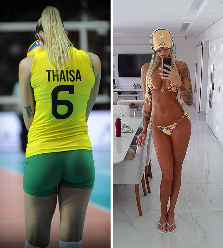 The Beautiful And Extremely Talented Brazilian Middle Blocker Thaisa Menezes 37