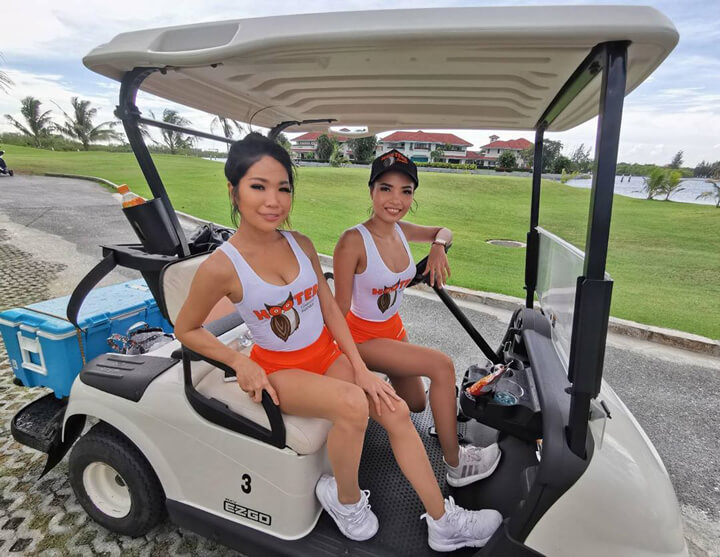 The Stunningly Beautiful Hooters Girls Can Give Me A Golf Lesson Any Day! 76