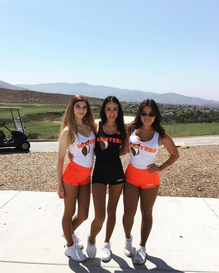 The Stunningly Beautiful Hooters Girls Can Give Me A Golf Lesson Any Day! 18