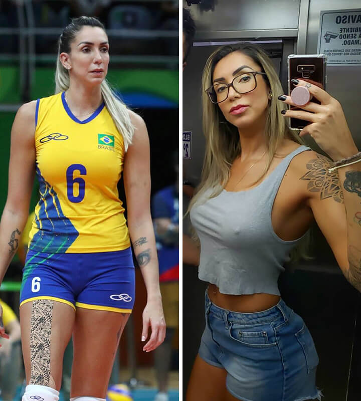 The Beautiful And Extremely Talented Brazilian Middle Blocker Thaisa Menezes 9