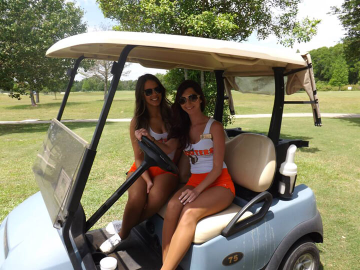 The Stunningly Beautiful Hooters Girls Can Give Me A Golf Lesson Any Day! 43