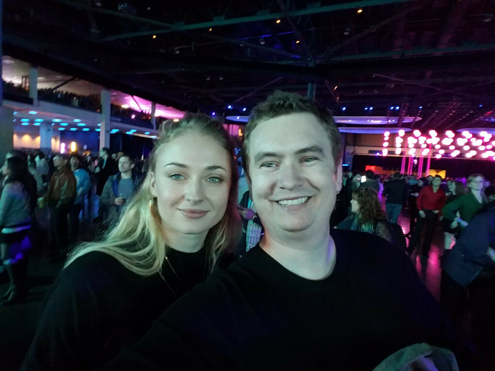 met sophie turner sansa stark from game thrones tonight company party