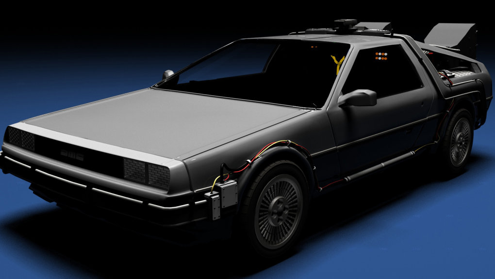 found delorean model rendered out makes nice wallpaper
