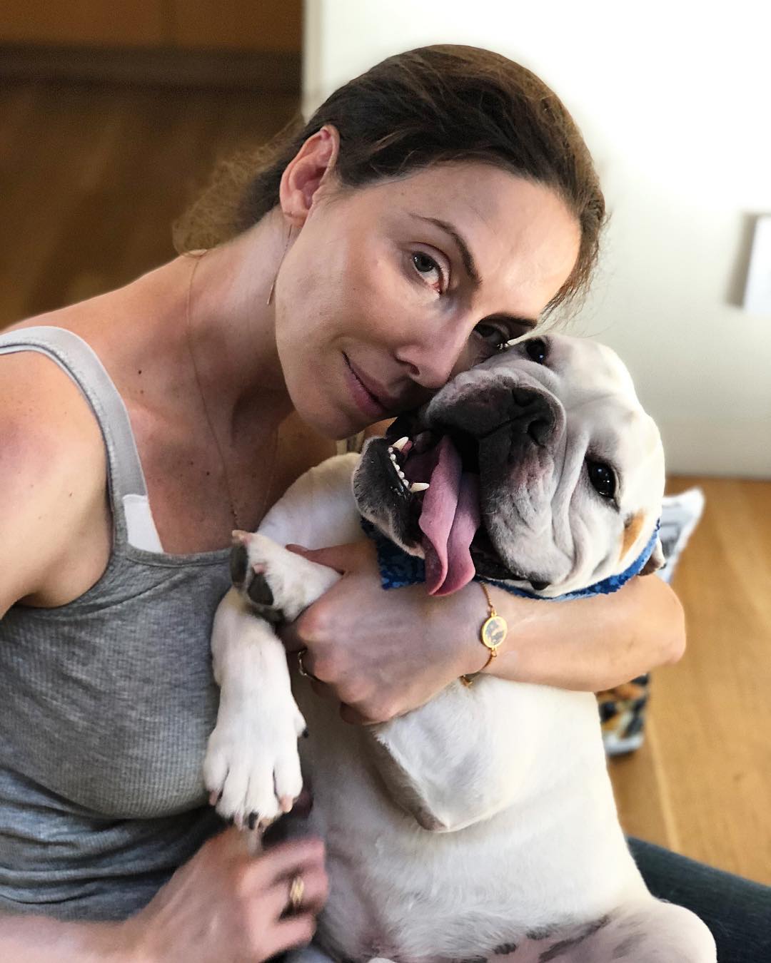 Whitney Cummings with Puppy