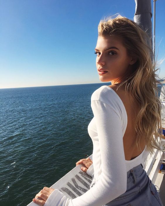 Alissa Violet on Boat