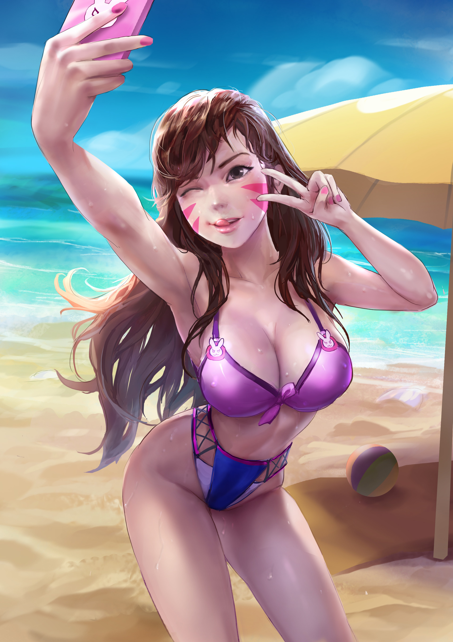 D.Va on Beach