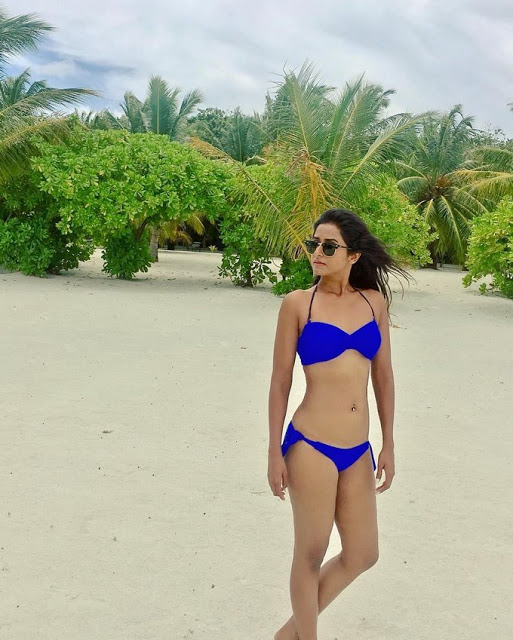 Actress Pranwesha Bikini Photoshoot at Beach 8