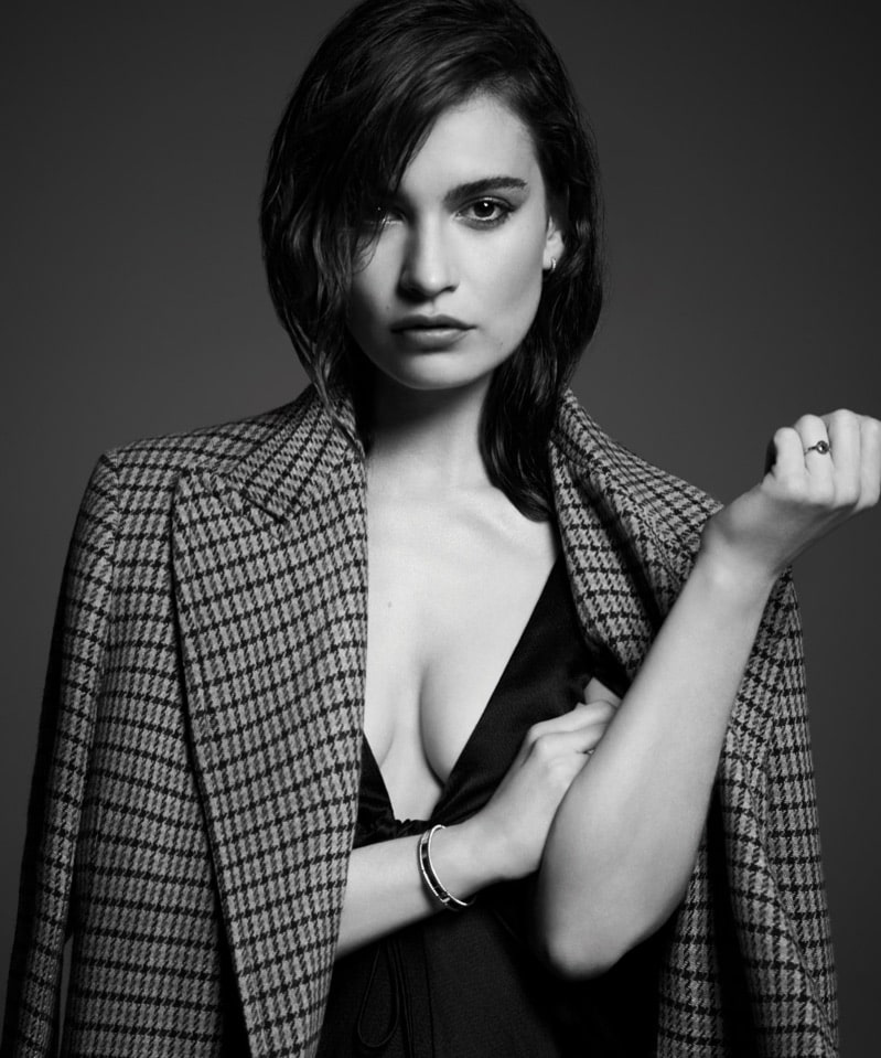 lily james cleavage
