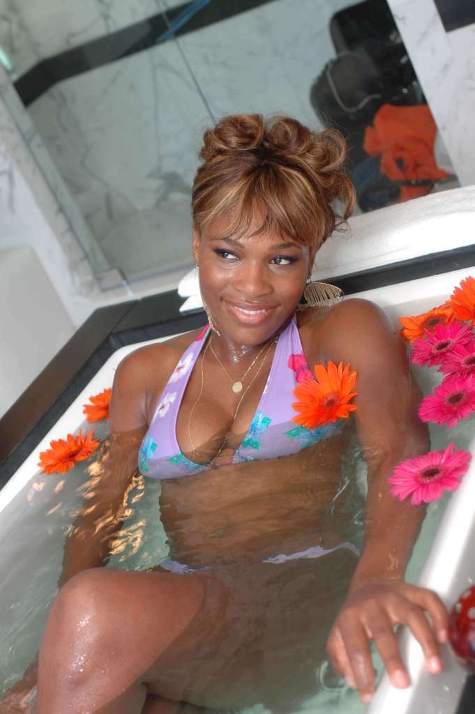 serena william bathing tub
