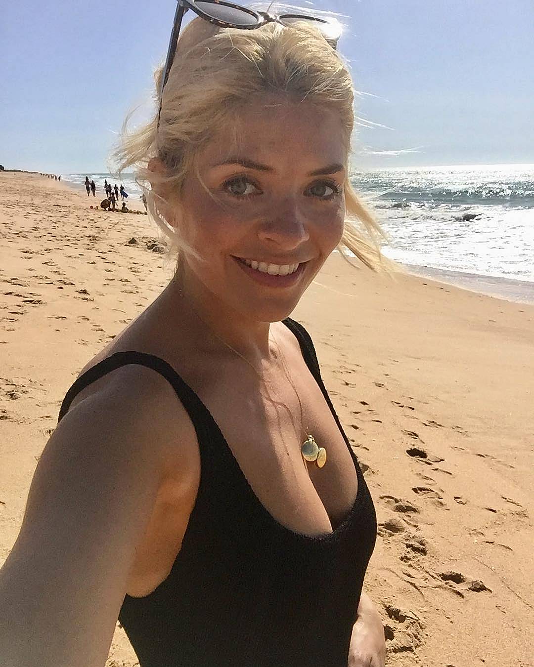 Holly Willoughby on Beach