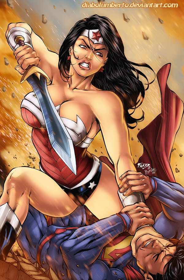 Wonder Woman Fight with Superman 