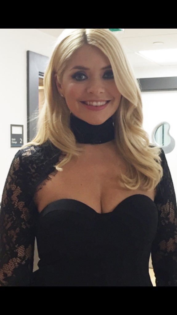 Holly Willoughby Hot in Black