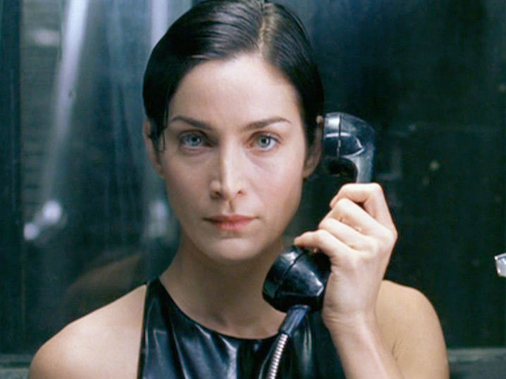 Carrie Anne Moss on Telephone
