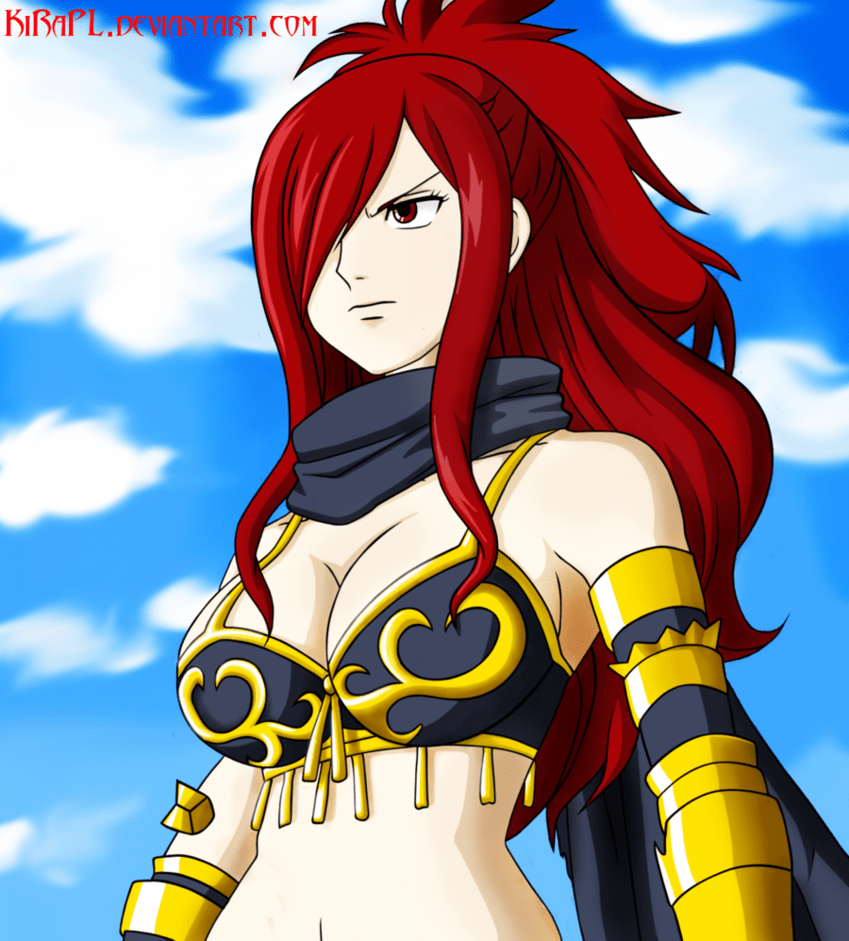 Erza Scarlet angry look