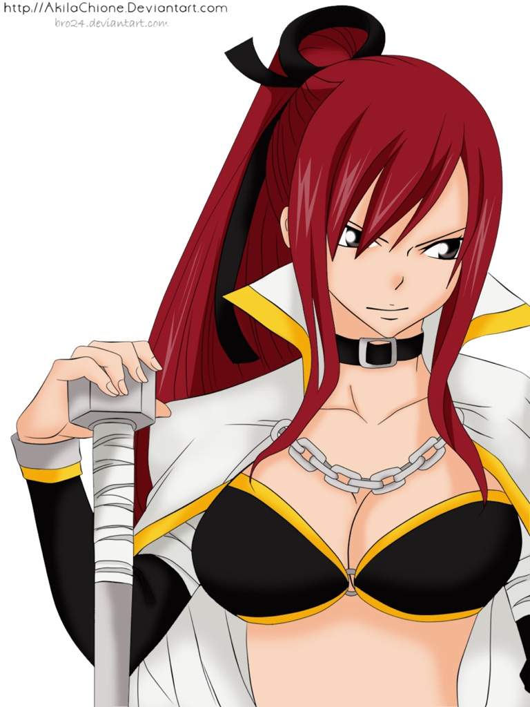 Erza Scarlet boobs with chain