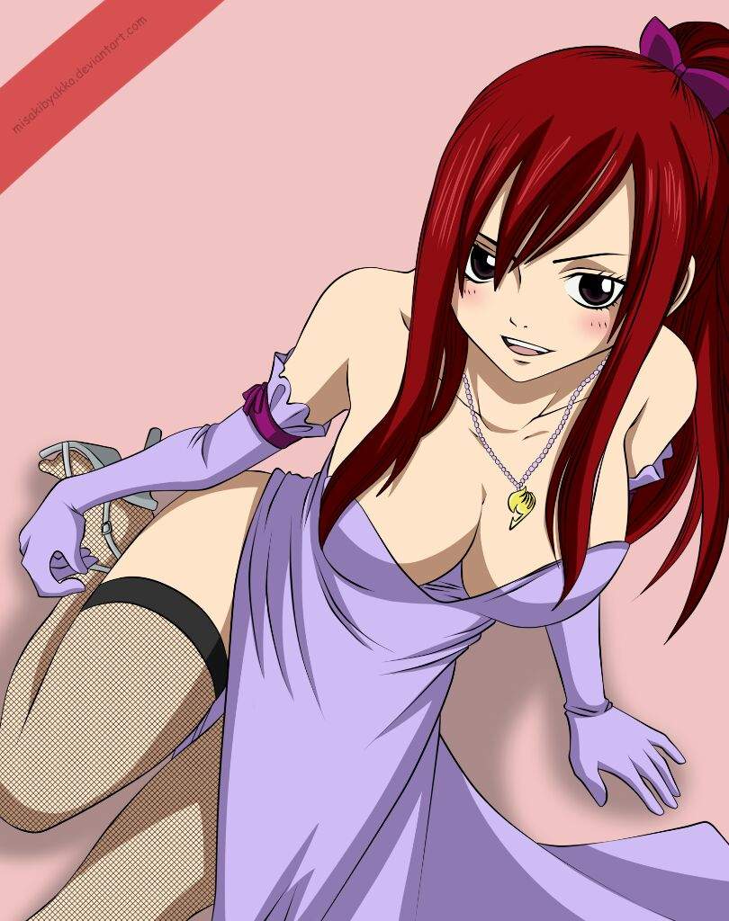 Erza Scarlet hot boobs pic