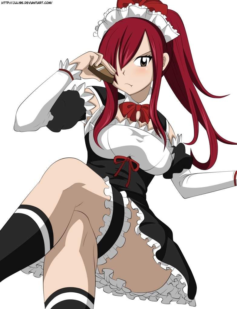 Erza Scarlet house maid