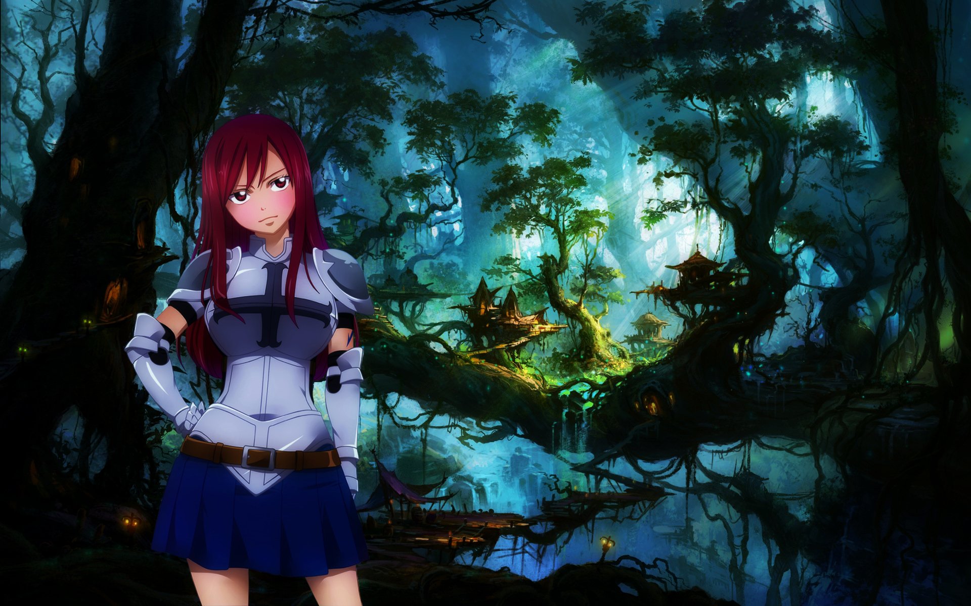 Erza Scarlet with nature