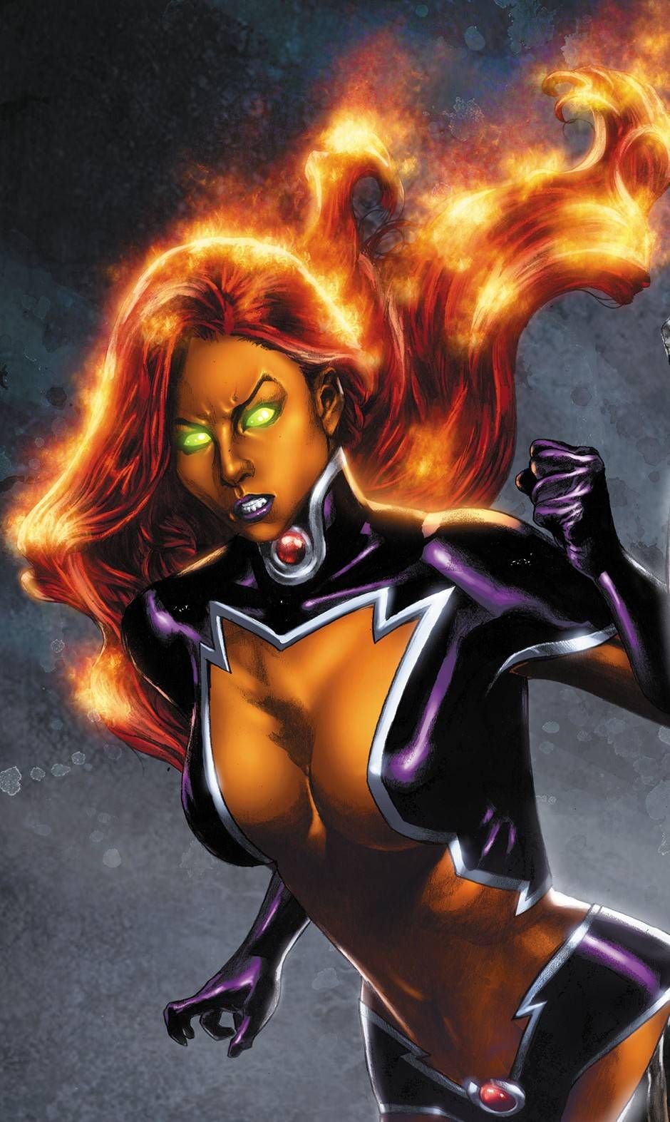 Starfire Angry Face
