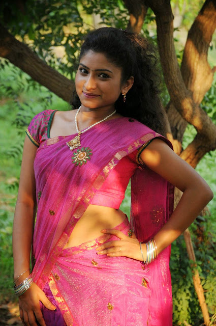 Telugu Tv Actress Vishnu Priya Hot Pics In Saree 12