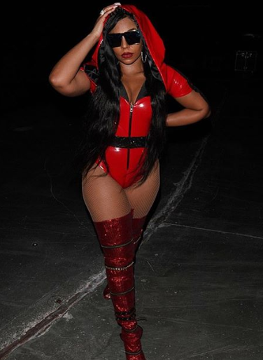 Leaked ashanti shows off her great ass in latex
