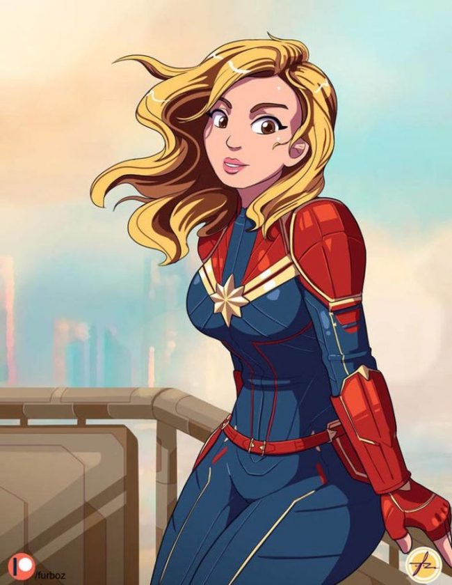 45 Sexy and Hot Captain Marvel Pictures – Bikini, Ass, Boobs 43