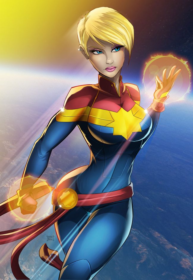 45 Sexy and Hot Captain Marvel Pictures – Bikini, Ass, Boobs 46