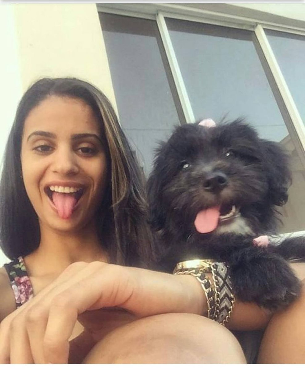 Winifer Fernandez with Puppy