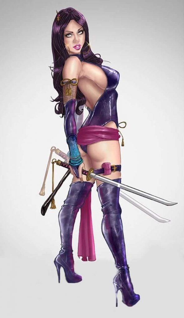43 Sexy and Hot Psylocke Pictures – Bikini, Ass, Boobs 9