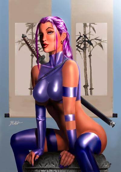 43 Sexy and Hot Psylocke Pictures – Bikini, Ass, Boobs 5