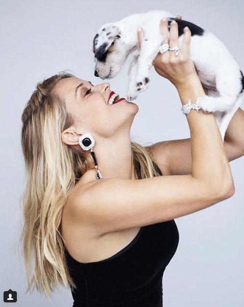 reese witherspoon dog lover