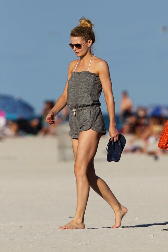 Jennifer Morrison on Beach
