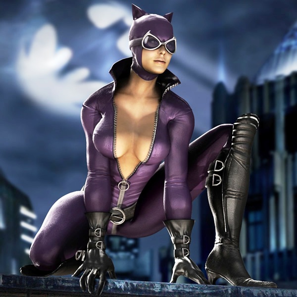 Catwoman sexy cleavage