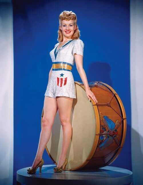 Betty Grable side butt pics