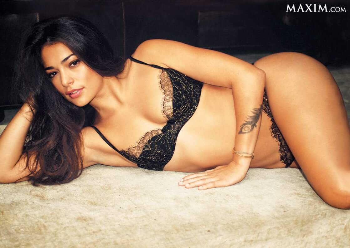 Natalie Martinez black bikini