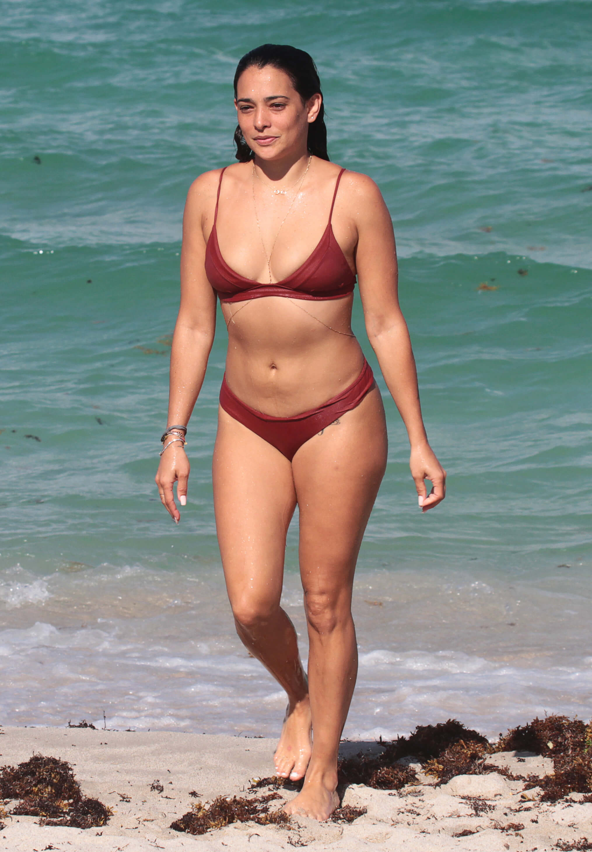 Natalie Martinez red bikini