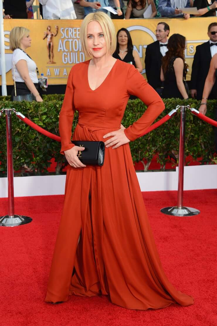 Patricia Arquette long red dress pic