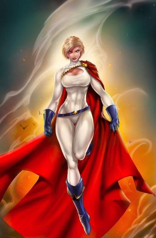 Power Girl cleavages pics