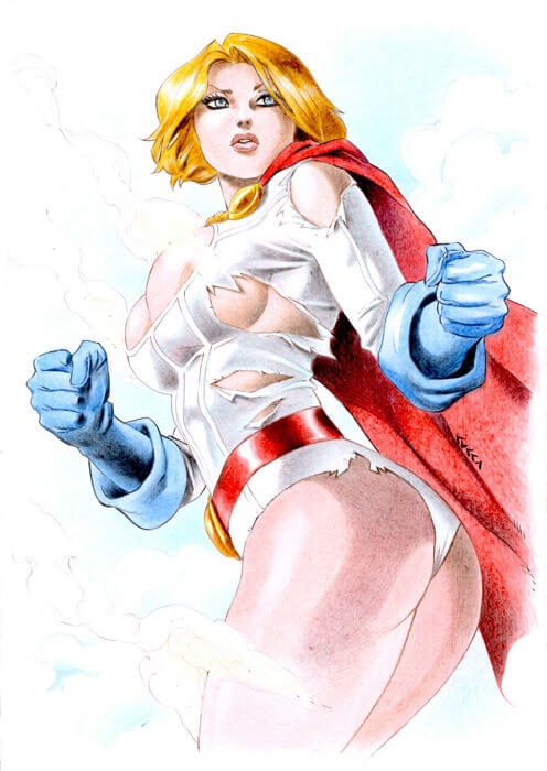 Power Girl sexy butt