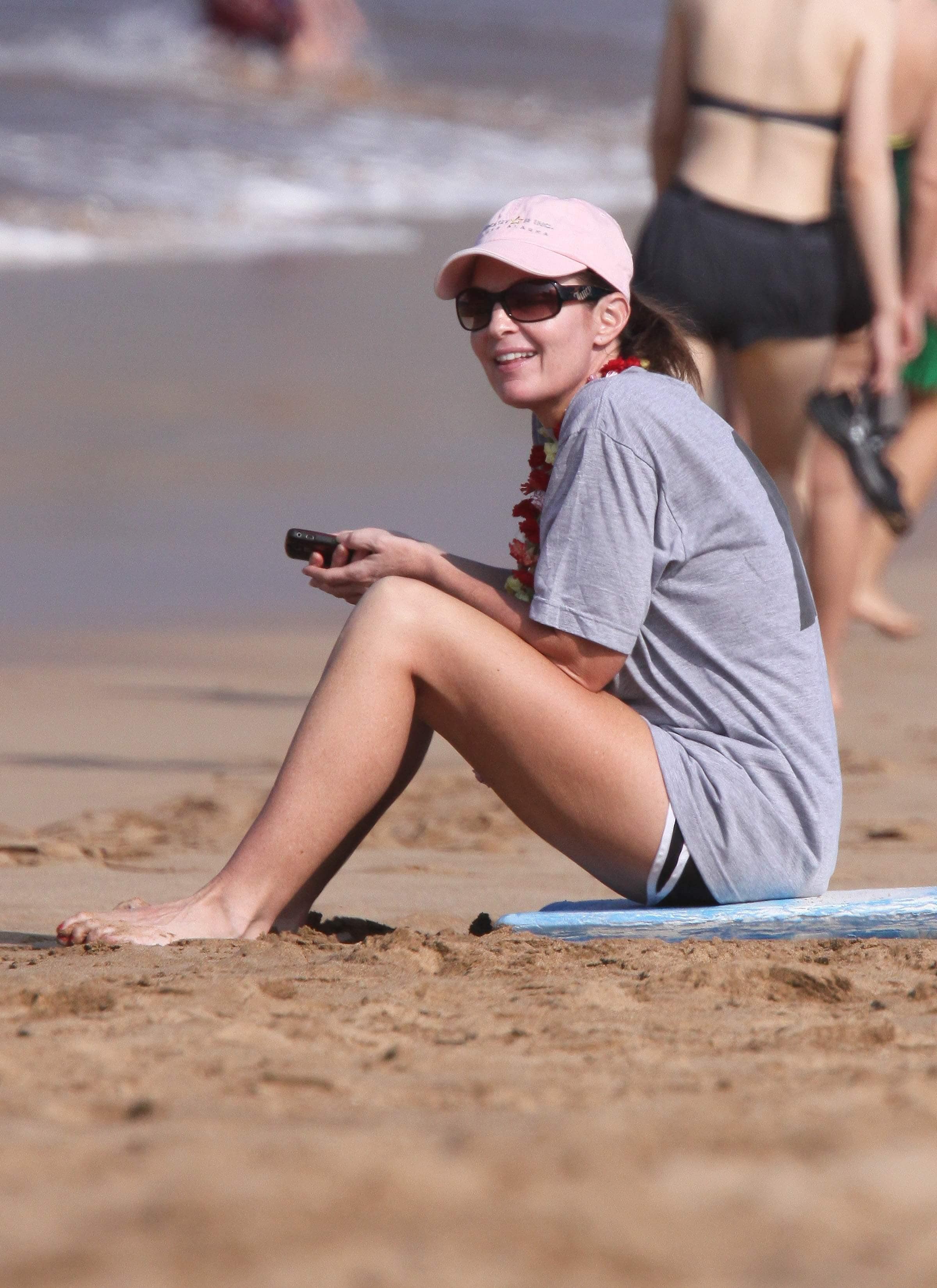Sarah Palin on Beach.