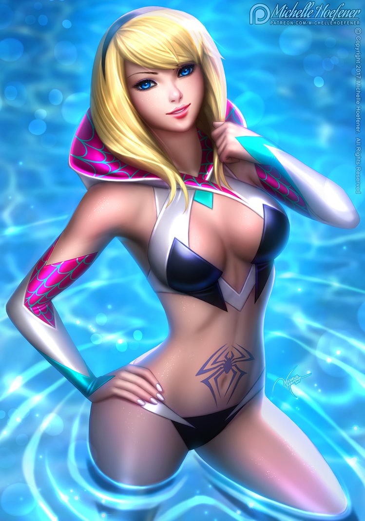 Spider Gwen cleavages pic