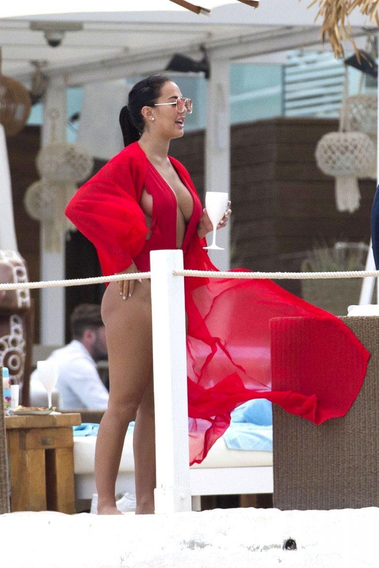 Yazmin Oukhellou Flaunts Her Charming Curves In Majorca 3