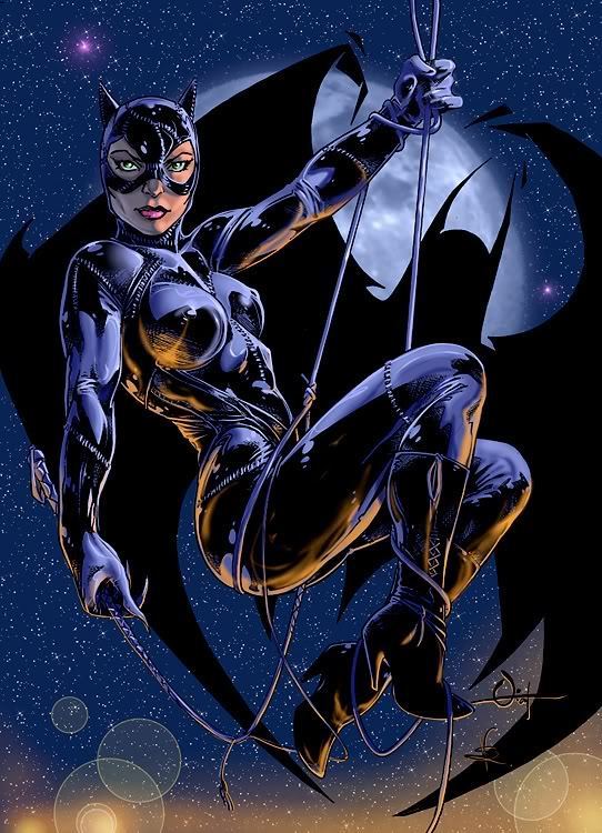 Catwoman in action
