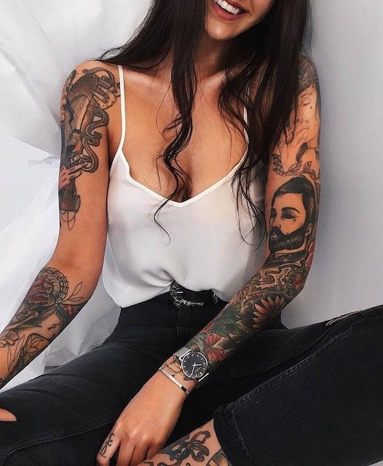 Girls with tattoos are as intimidating as they are sexy (45 Photos) 76