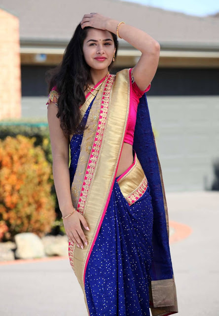 Telugu Actress Divi Prasanna Latest Hot Pics In Saree 2
