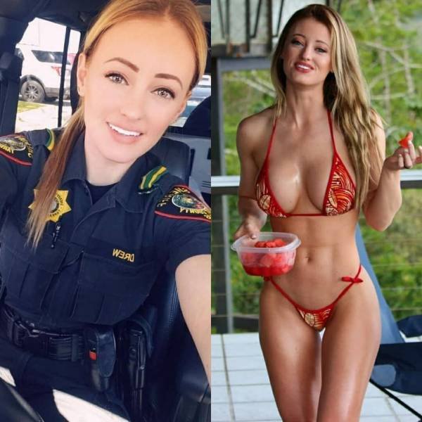 35 Sexy Girls With VS. Without Uniform 9