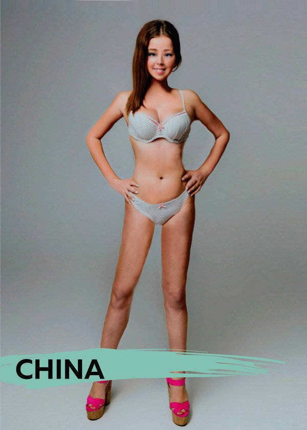 Graphic Designers Show How Ideal Woman Body Would Look In Different Countries (18 pics)