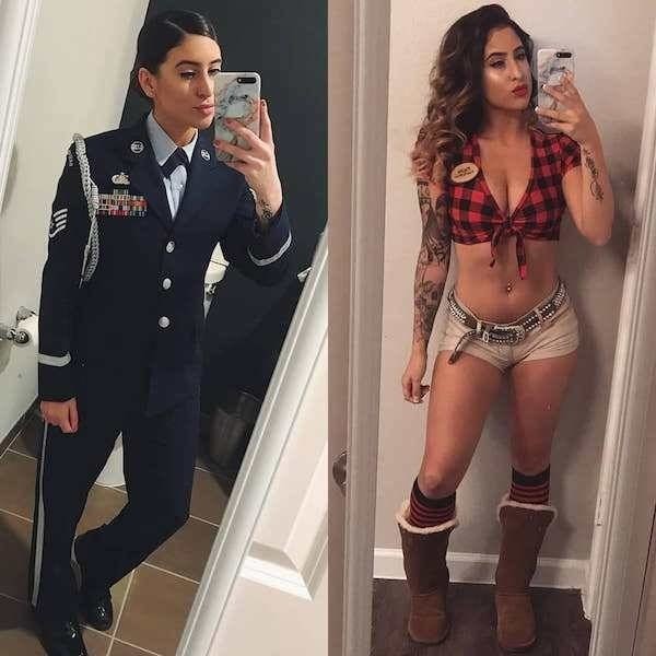 Beautiful Sexy Hot Girls Uniform Photos Military Monday Insta: Sexy edition of Military (68 Photos) 238